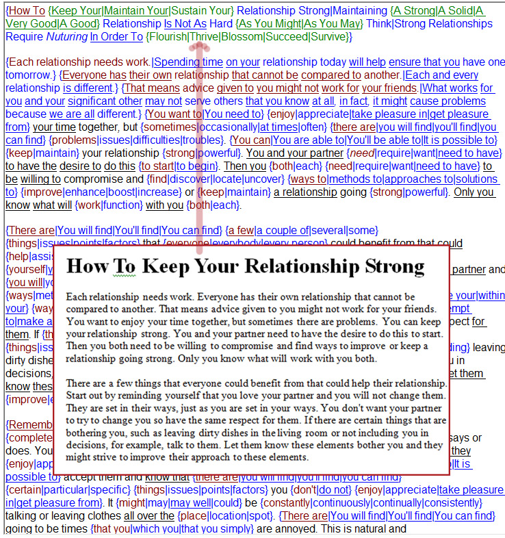 Article Spinning Service